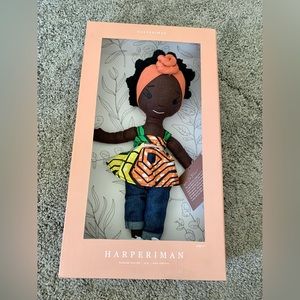 NIB Harperiman Tiana 14” Handmade Linen Plush Doll